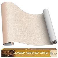 Vista 20 de Cahomo Cinta de reparación de lino de 4 x 79 pulgadas, parches de tela autoadhesivos, kit de cinta de parche de lino, cinta de reparación de tela