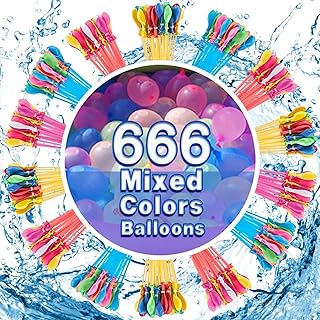 666 Self Sealing Water Balloons Bulk, Water Balloons Quick Fill Self Sealing Water Balloon Yard Games | Water Balloons Rap...
