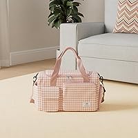 Vista 26 de Pequeña bolsa de gimnasio para mujer, bolsa de viaje con compartimento para zapatos