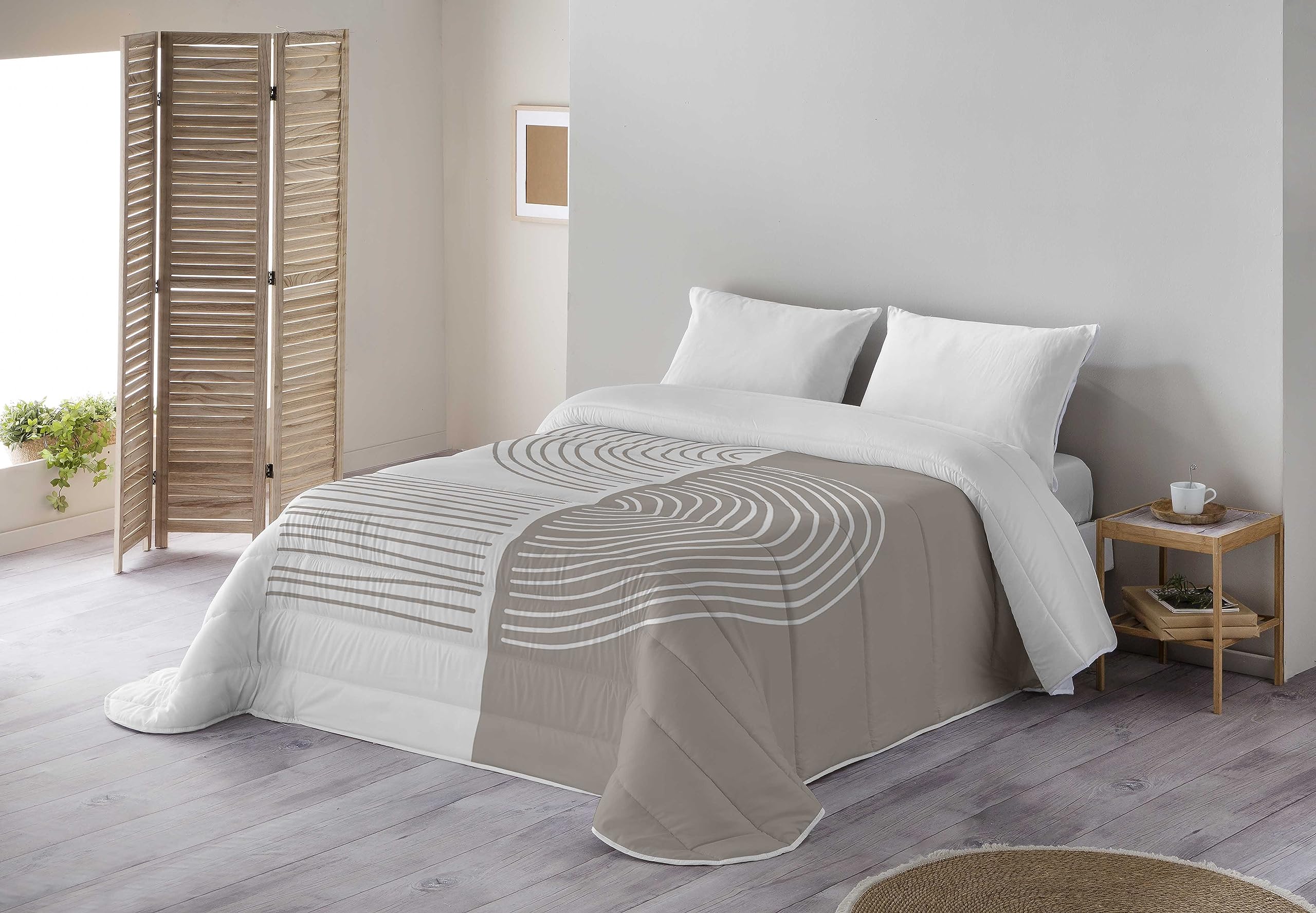 NATURALS Edredón nórdico Estampado Cama 150, edredón 300 Gramos 250x260, LINOS 1