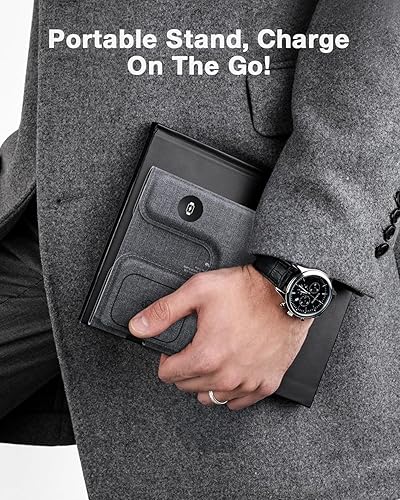 Miniatura 16 de JARGOU Estación de carga 3 en 1 para cargador inalámbrico Apple para iPhone 17 16e 16 15 14 13 12 11 X 8 y para cargador iWatch Estación de carga