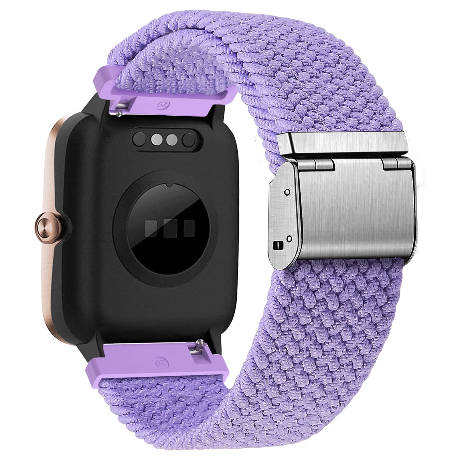 Cinturino per Amazfit Active, 20mm Sport Nylon Ricambio Elastica Cinturini per Amazfit GTS, GTS 4 Mini, GTS 4, GTS 3, GTS 2, GTS 2 Mini, GTR Mini, Amazfit Bip, Bip U, Bip U Pro, Bip 3, Bip 3 Pro