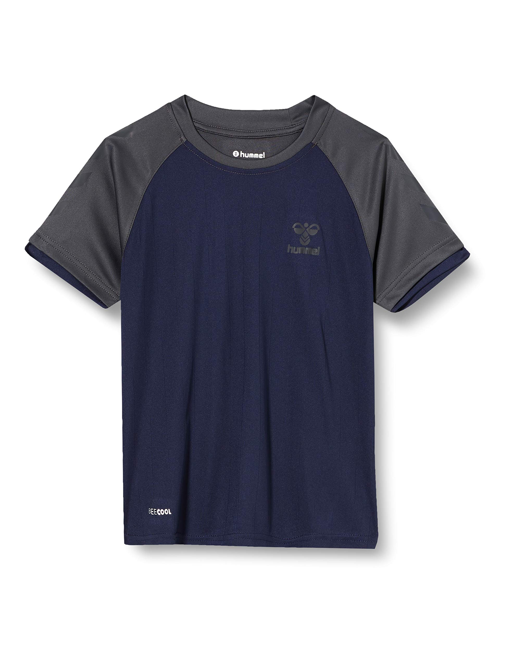 hummel hmlACTION Jersey S/S Kids Jers_s 128 - Camiseta de Manga Corta para niño, Multicolor