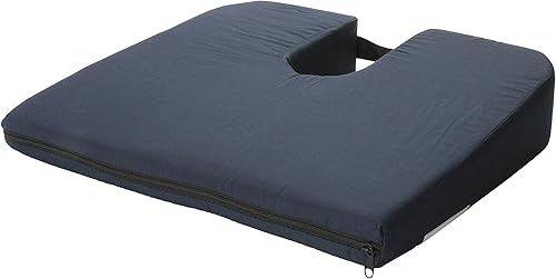 Miniatura 4 de DMI Gradual Slope - Cojín de asiento para dolor de coxis, ciática y coxis, lavable a máquina, 15 pulgadas, azul marino (paquete de 10)