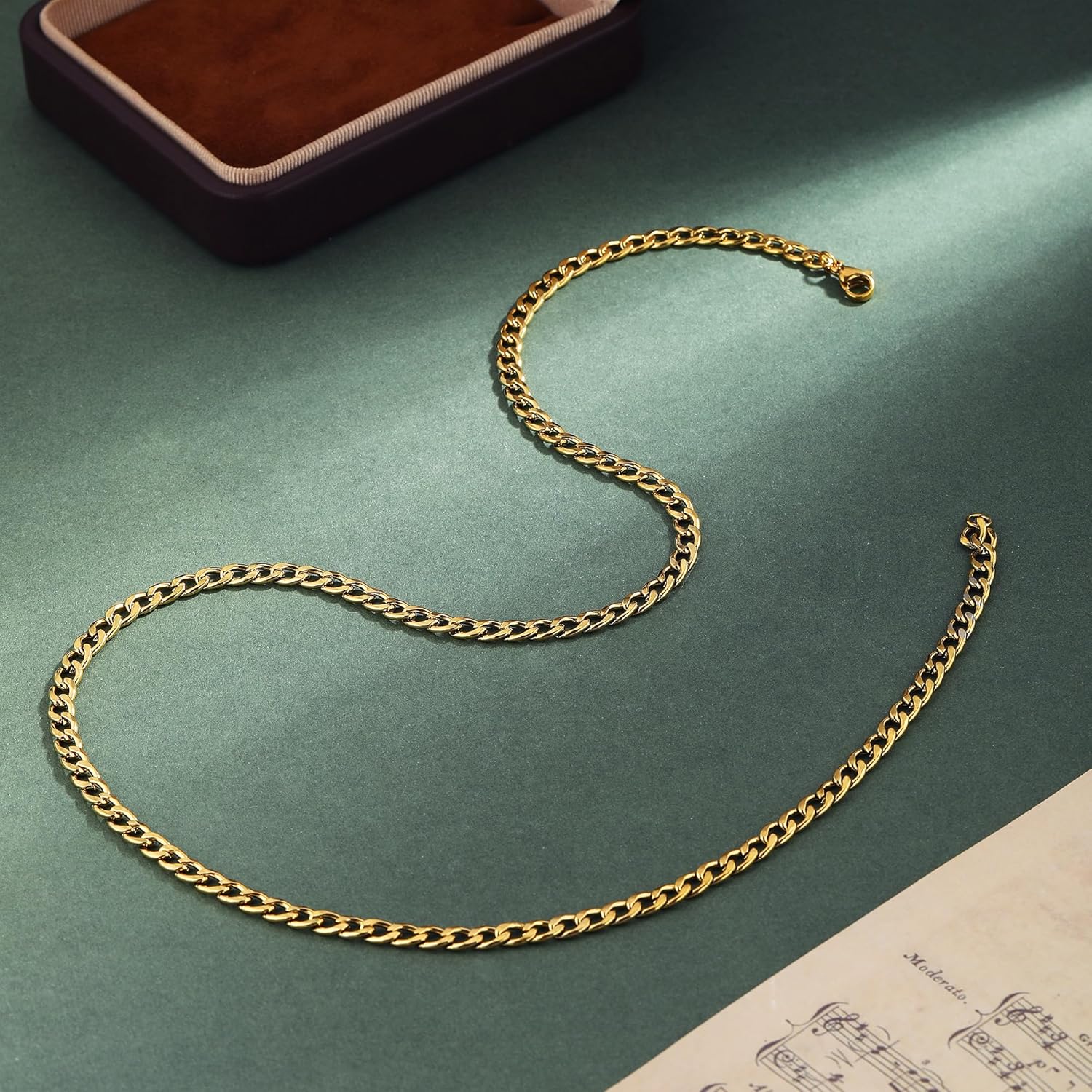 Silver Chain for Men Stainless Steel Men's Necklaces Chain Cool Diamond Cut Cuban Link Chain for Men Hip-Hop Jewelry 4mm/6mm 17/18/20/22/24/26 Inches - Image 5