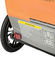 Vista 3 de Allen Remolque de bicicleta deportivo Hi-Viz para 2 niños, modelo ET2
