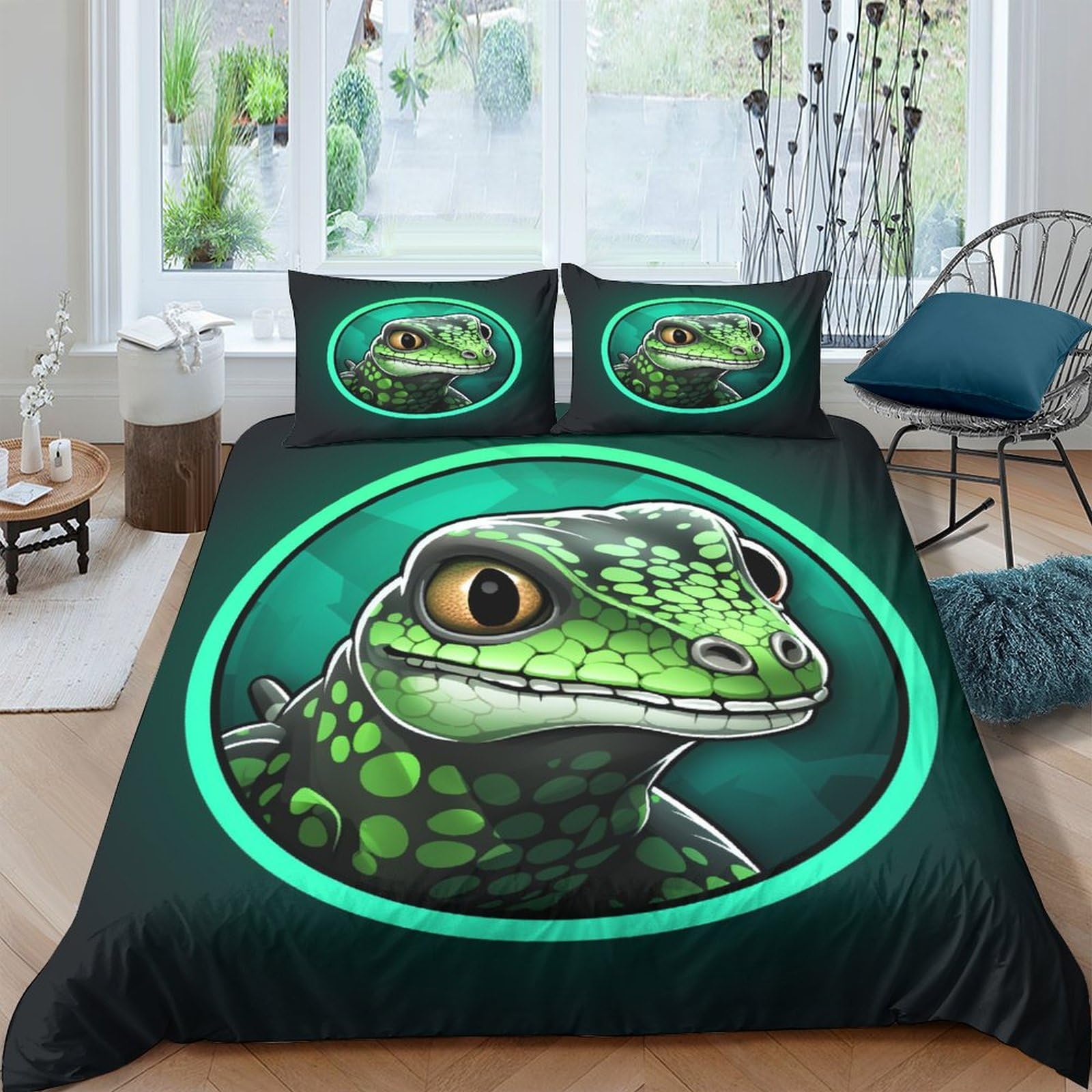 Parure de lit 3 pièces Gecko pour sublimer votre chambre à coucher