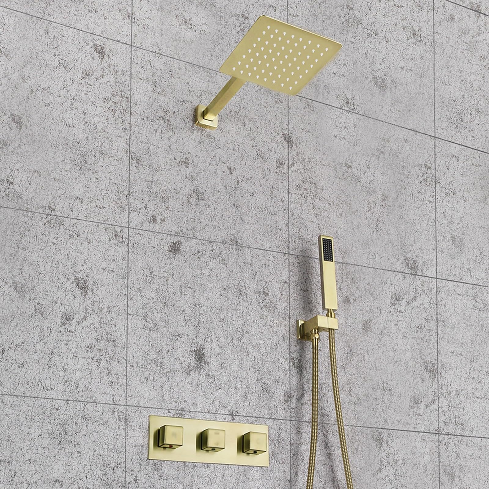 Mitigeur de douche encastré anticalcaire pour optimiser l'espace douche