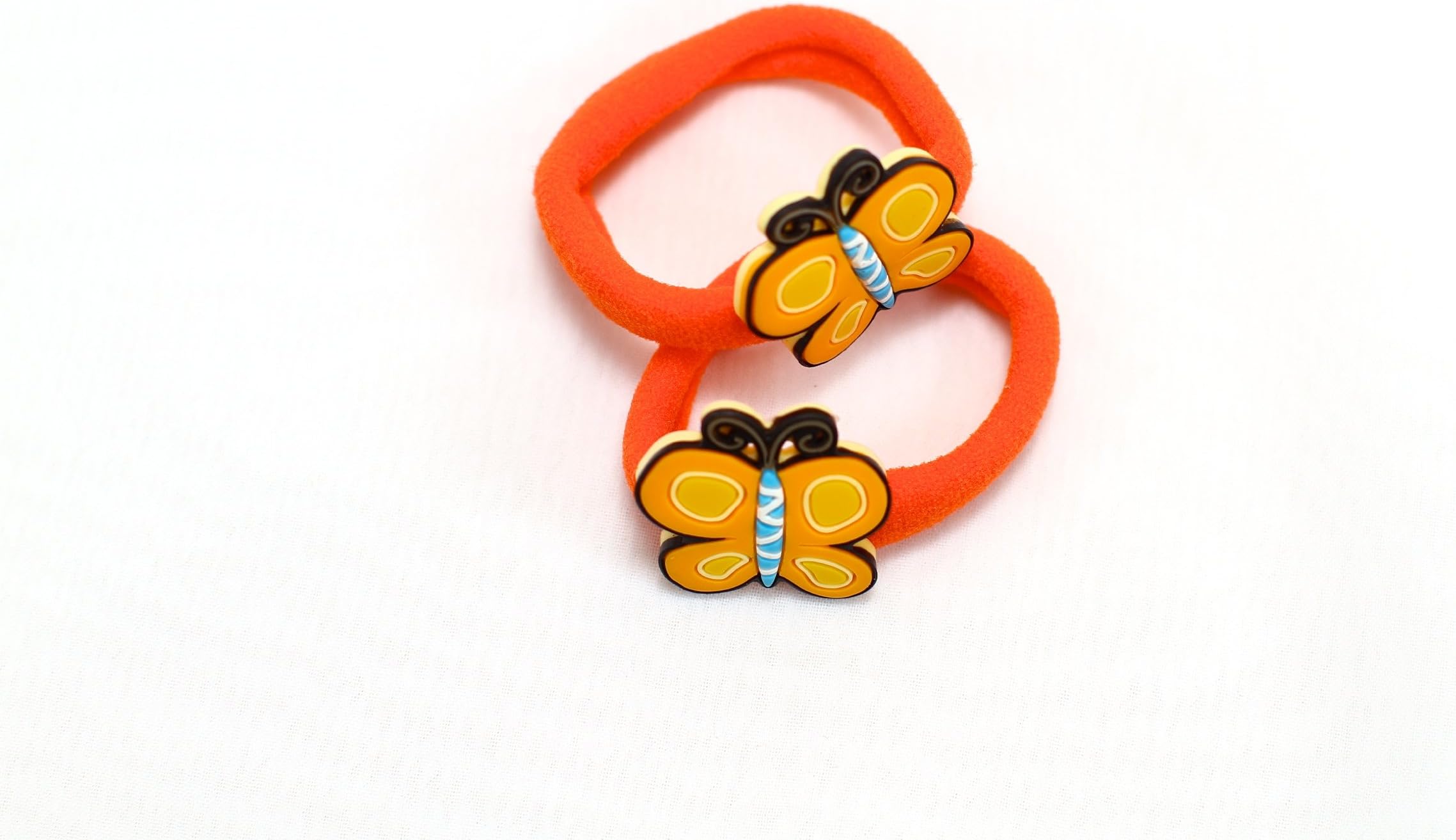 Keikihouse Hair Elastics - Yellow Butterfly