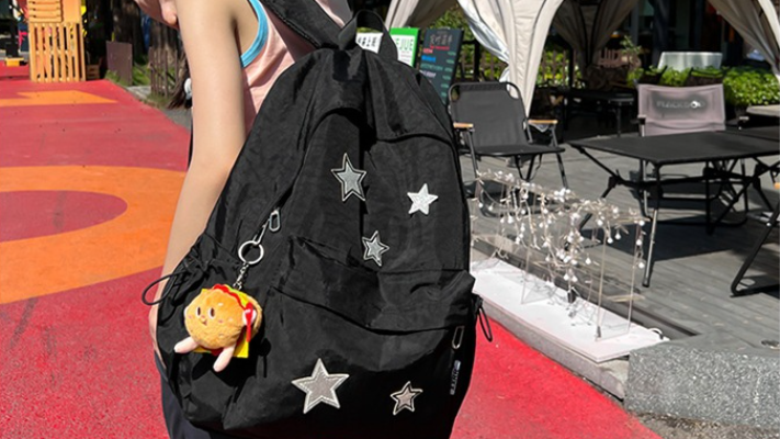 Y2k Backpack, Star Backpack, Large Capacity Star Backpack Canvas