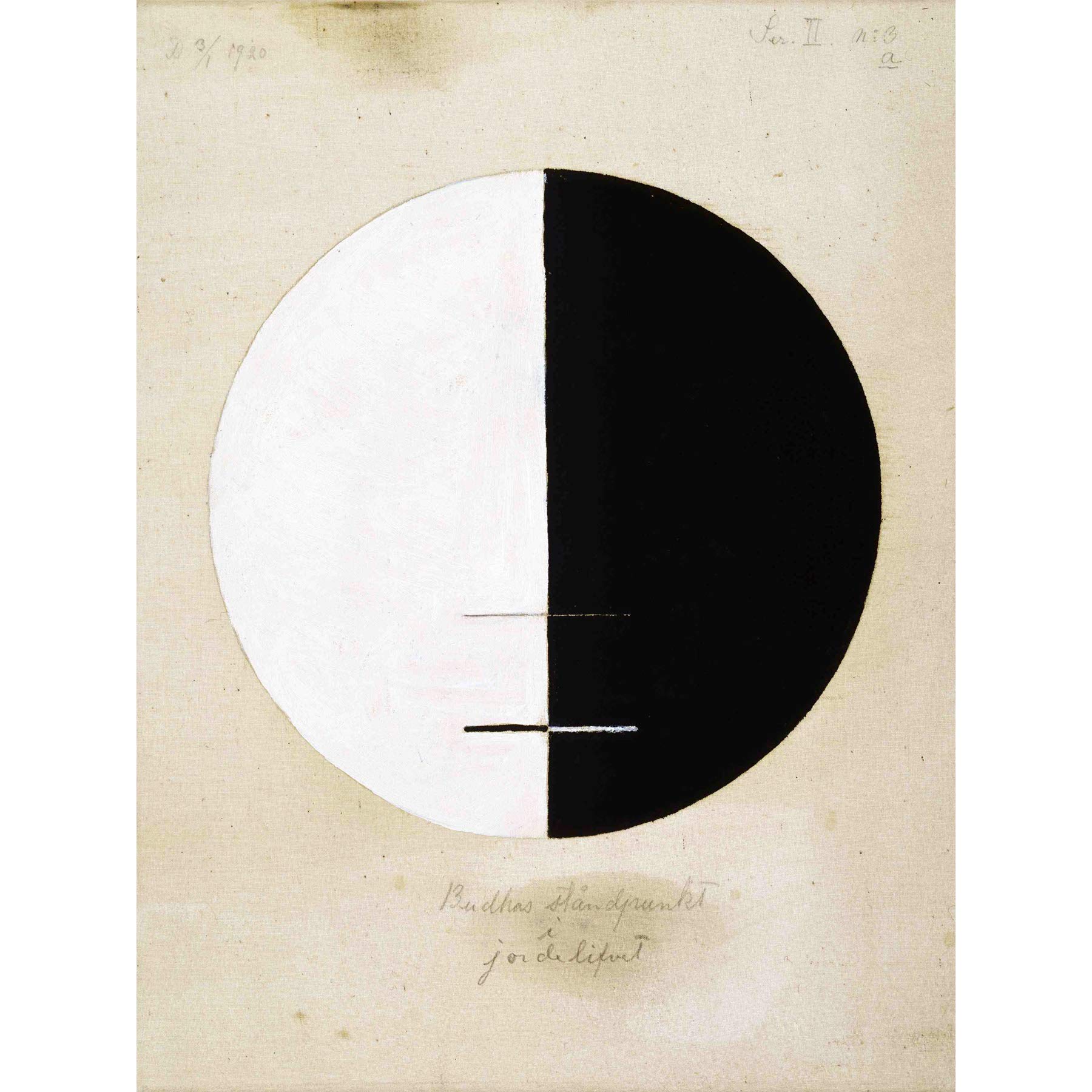 Artery8 Hilma Af Klint Buddhas Standpoint Earthly Life No 3A Premium Wall Art Canvas Print 18X24 Inch