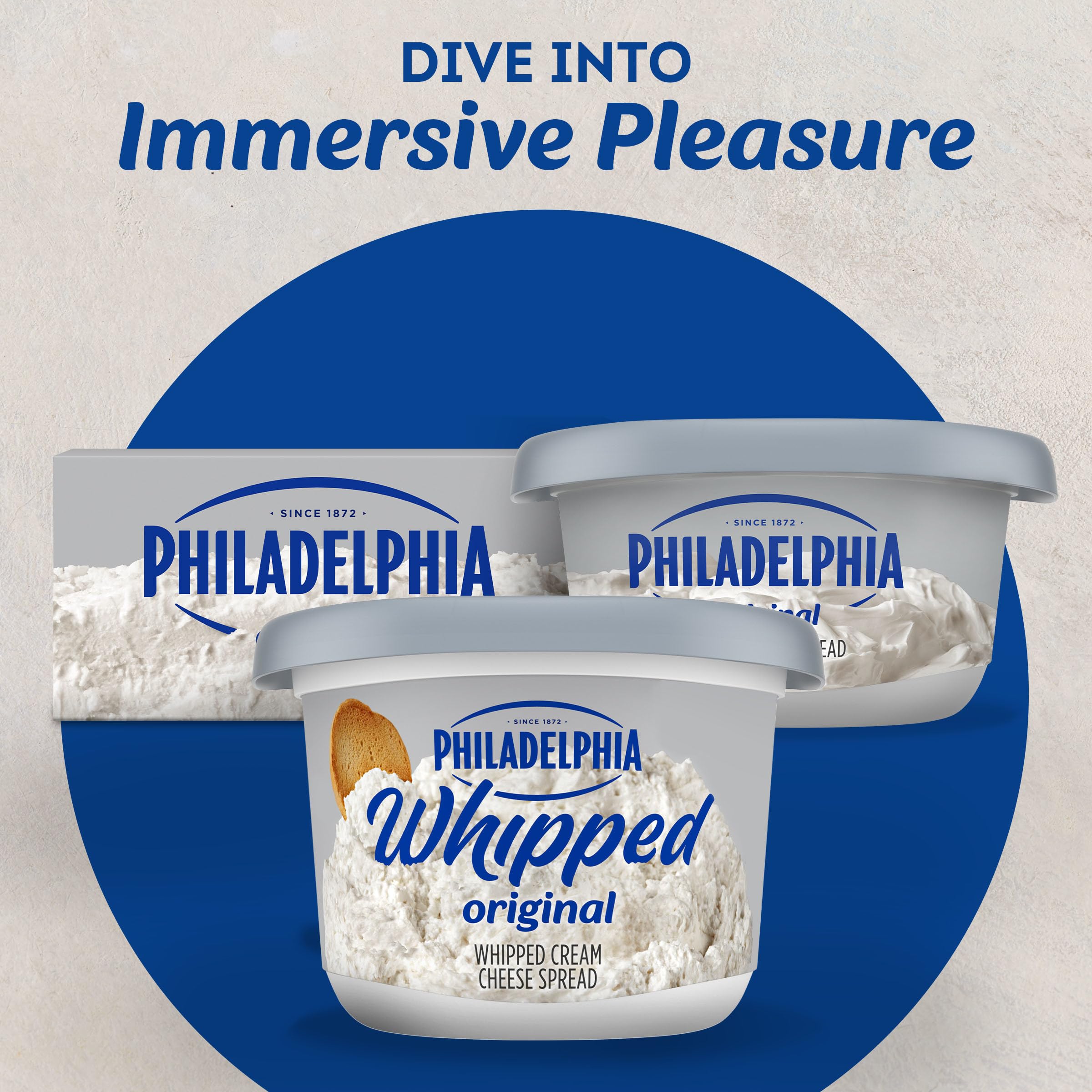 Philadelphia Whipped Cream Cheese Spread 1 Tub for Smooth Spreadable Mornings Original No Artificial Preservatives Flavors or Dyes — view 7