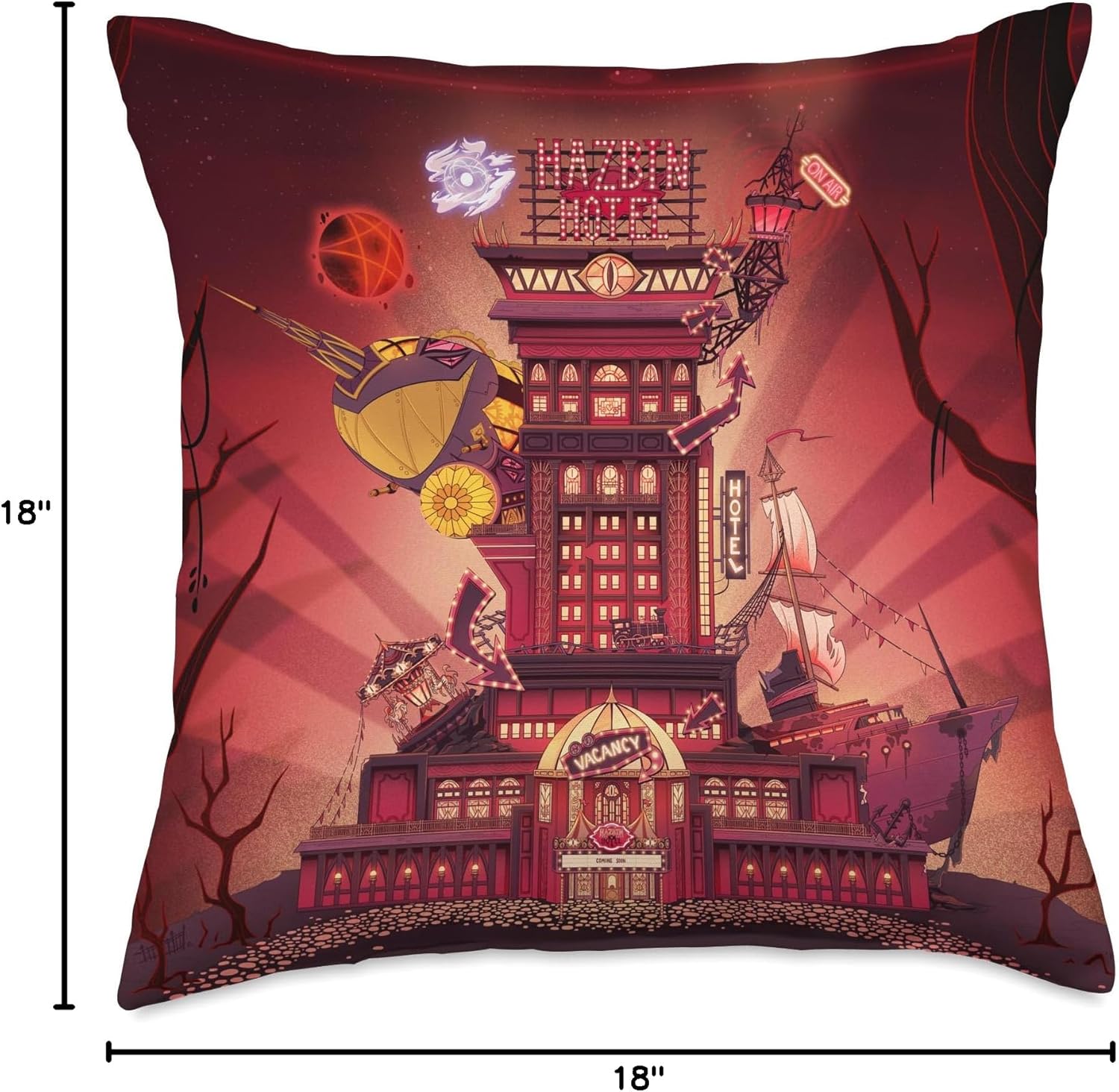 Hazbin Hotel - Hotel Pillow Throw Pillow