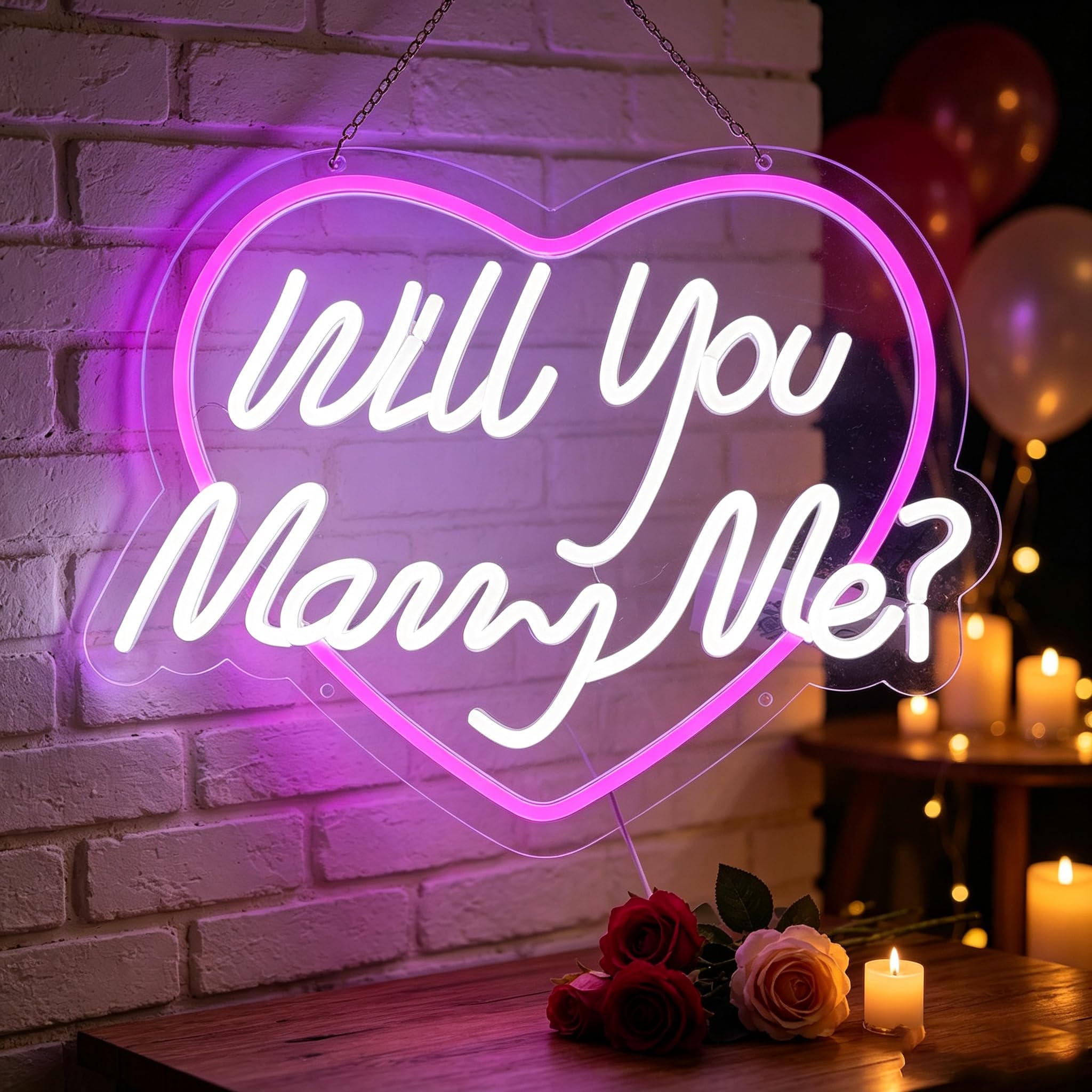 Insegna al neon a LED a forma di cuore, romantica luce con interruttore in linea, decorazione da parete personalizzata per matrimoni e anniversari
