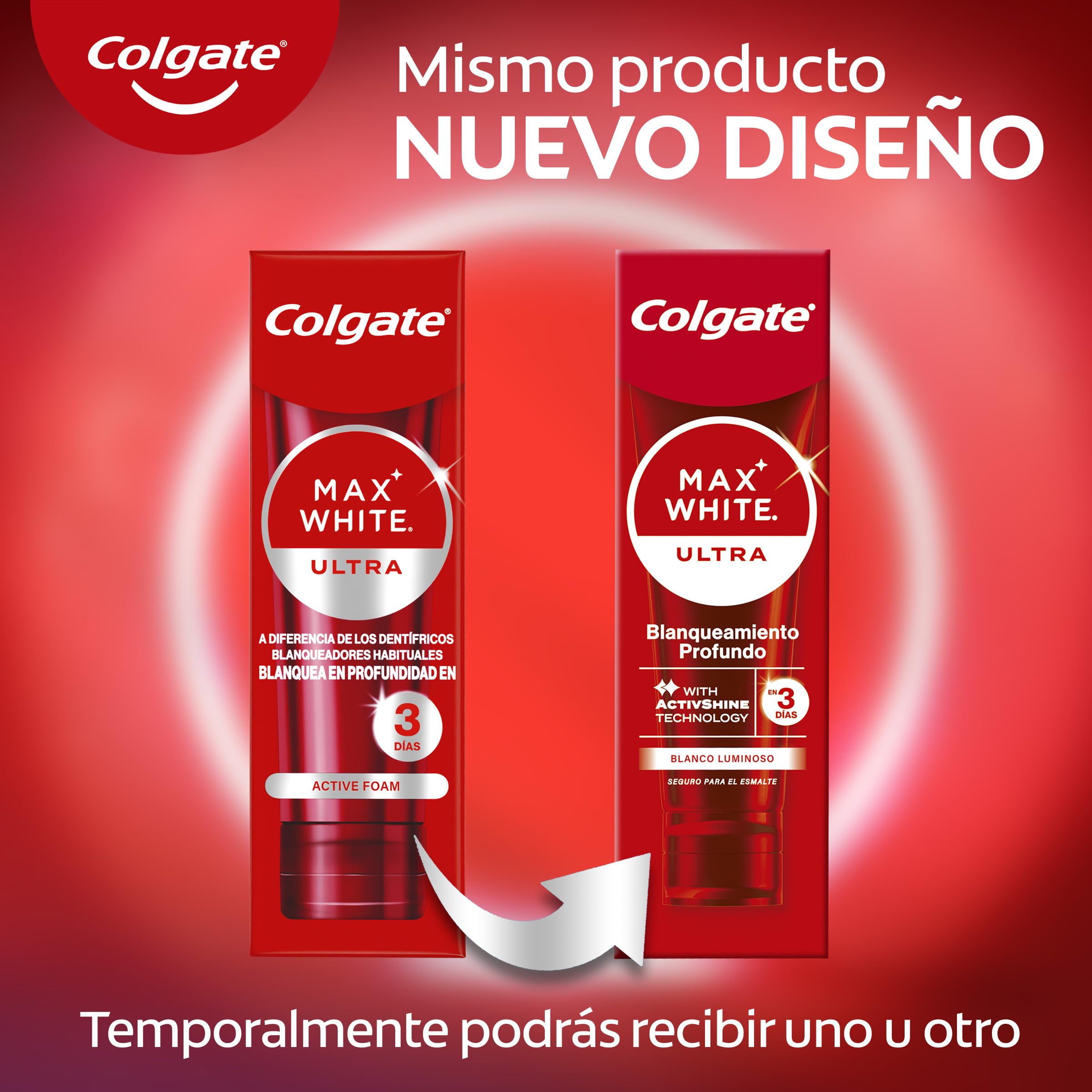 COLGATE Max White Ultra Active Foam Pasta de Dientes Blanqueadora con Flúor, 50ml, Dentífrico Blanqueador Seguro con el Esmalte, Elimina Manchas Profundas* — view 13