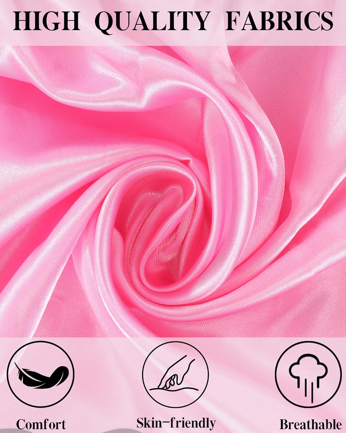 1950s Polka Dot Pink Satin Jacket Set with Accessories Vintage-Inspired 50s Style Skirt Halloween Cosplay - Image 6