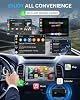 Adaptador CarPlay inalámbrico Jemluse para Apple iPhone - Conexión perfecta multiusuario para convertir CarPlay con cable a inalámbrico - Sin latencia desde iOS 10+ a pantalla con USB C (gris) 3