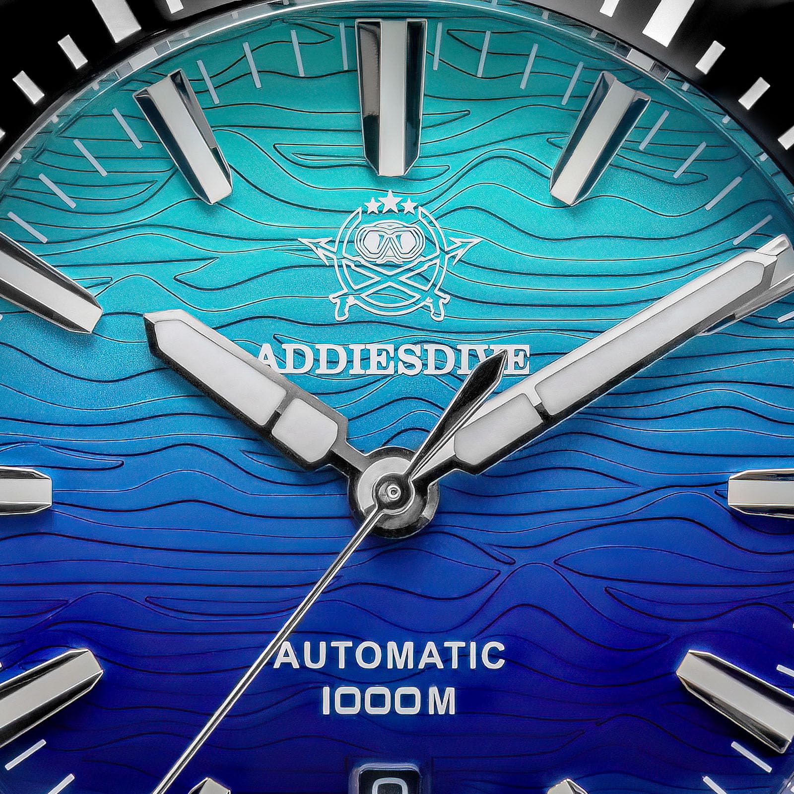 ADDIESDIVE Męski zegarek do nurkowania, wodoodporność do 1000 m, z zaworem parownika, automatyczny mechanizm 8215, świecąca ceramiczna ramka, zegarek mechaniczny, szafirowe szkło,AD2526