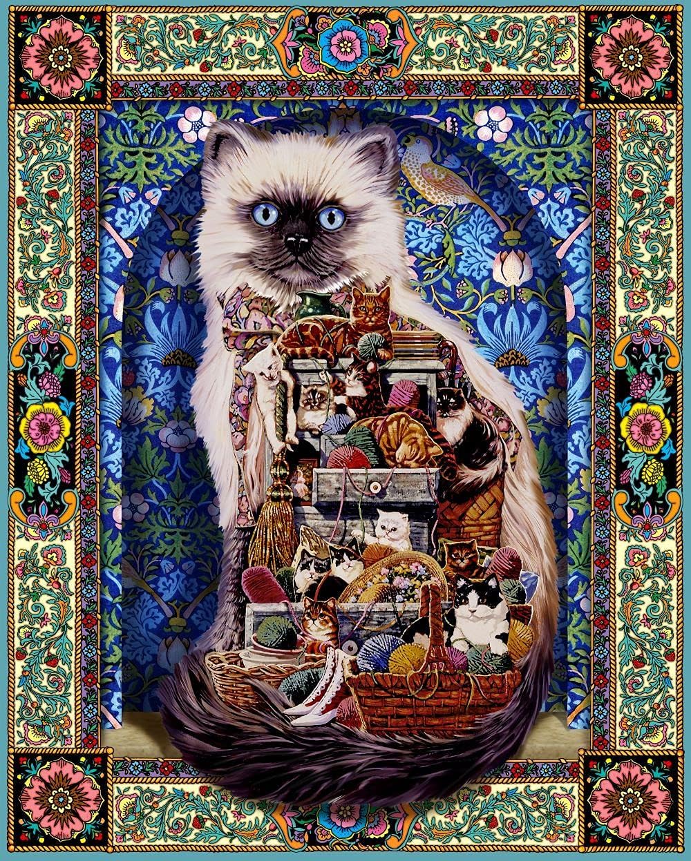 Springbok's 500 Piece Jigsaw Puzzle Cats Galore - Made in USA