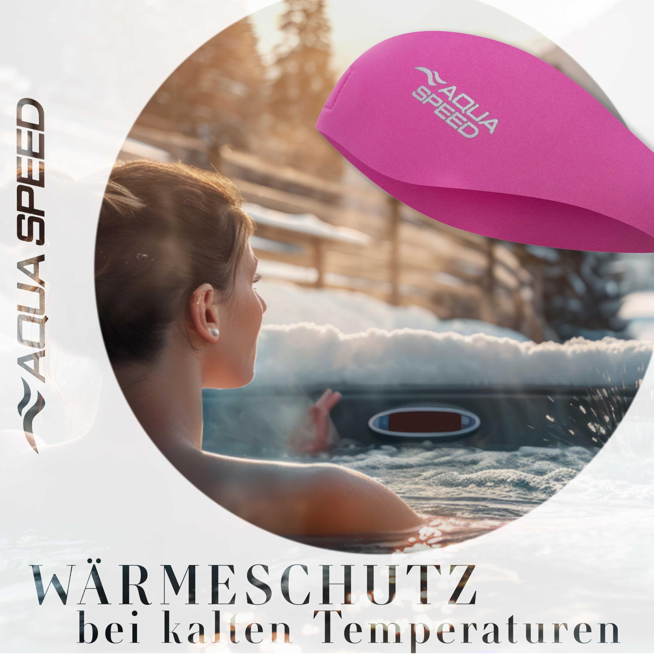 Aqua Speed EARBAND Banda para la Cabeza Neopreno Natación Niños Adultos