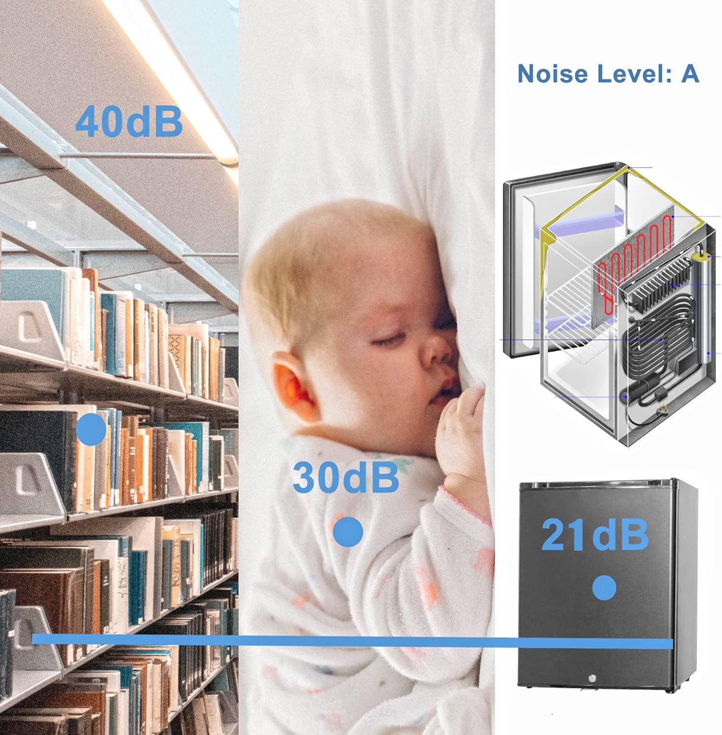 Smad Frigo 12V Camper, Frigorifero Portatile 12V 220V, Silenzioso, Frigorifero Piccolo per Auto Camper Camera Ufficio Hotel, 50 Litri, Nero Smad Frigo 12V Camper, Frigorifero Portatile 12V 220V, Silenzioso, Frigorifero Piccolo per Auto Camper Camera Ufficio Hotel, 50 Litri, Nero