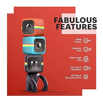 その他 Polaroid  cube Amazon.com : Polaroid Bumper Pendent Case (Black) for the