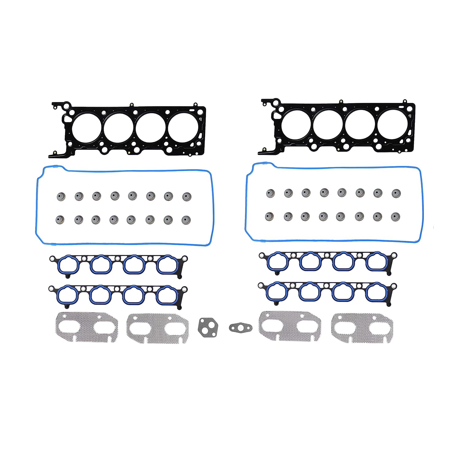 DNJ HGS4171 Head Gasket Set for 1996-2007 Ford, Mercury, Panoz, Qvale AIV Roadster, Esperante, Mangusta 4.6L V8 32V DOHC 281cid