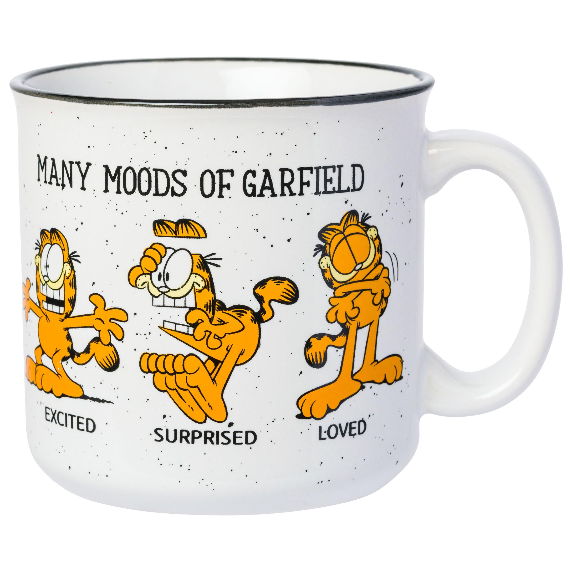 Amazon.com: Silver Buffalo Garfield “Many Moods” Ceramic Camper