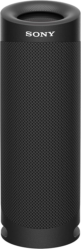 SRS-XB23 - parlante Bluetooth inalámbrico súper portátil, potente y duradero, resistente al agua y con graves adicionales, negro