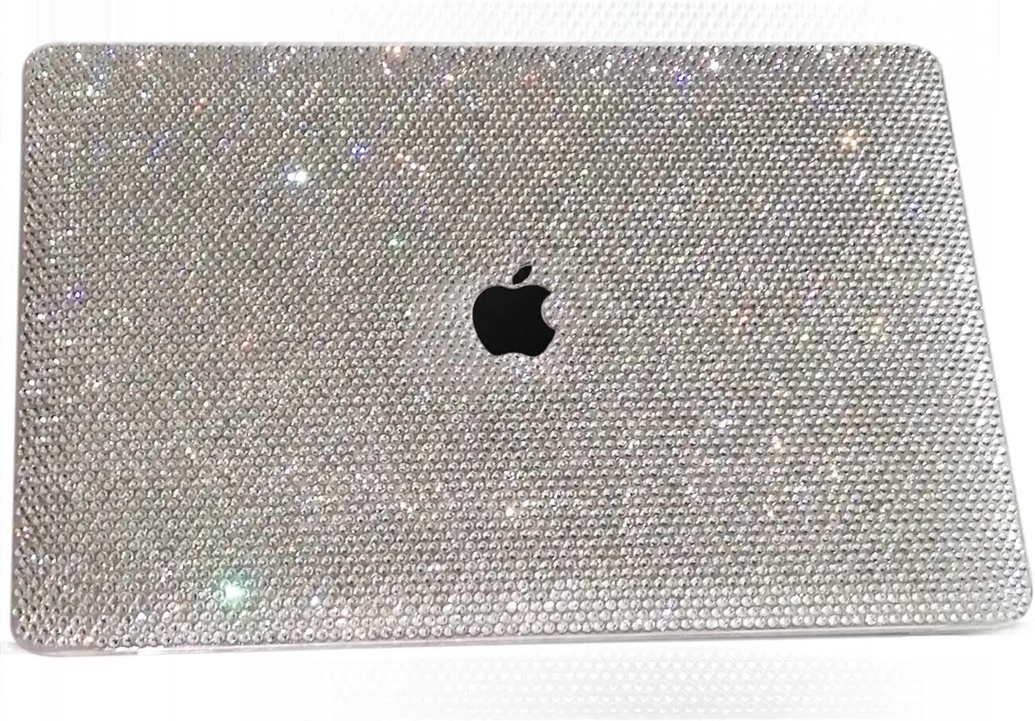 Bling Rhinestone Case Compatible with MacBook Air 13 inch 2022 2021 2020 2019 2018 Release M1 A2337 A2179 A1932 Touch ID,Glitter Sparkle Diamond Case Fashion Luxury Shiny Crystal Hard Shell - Image 5