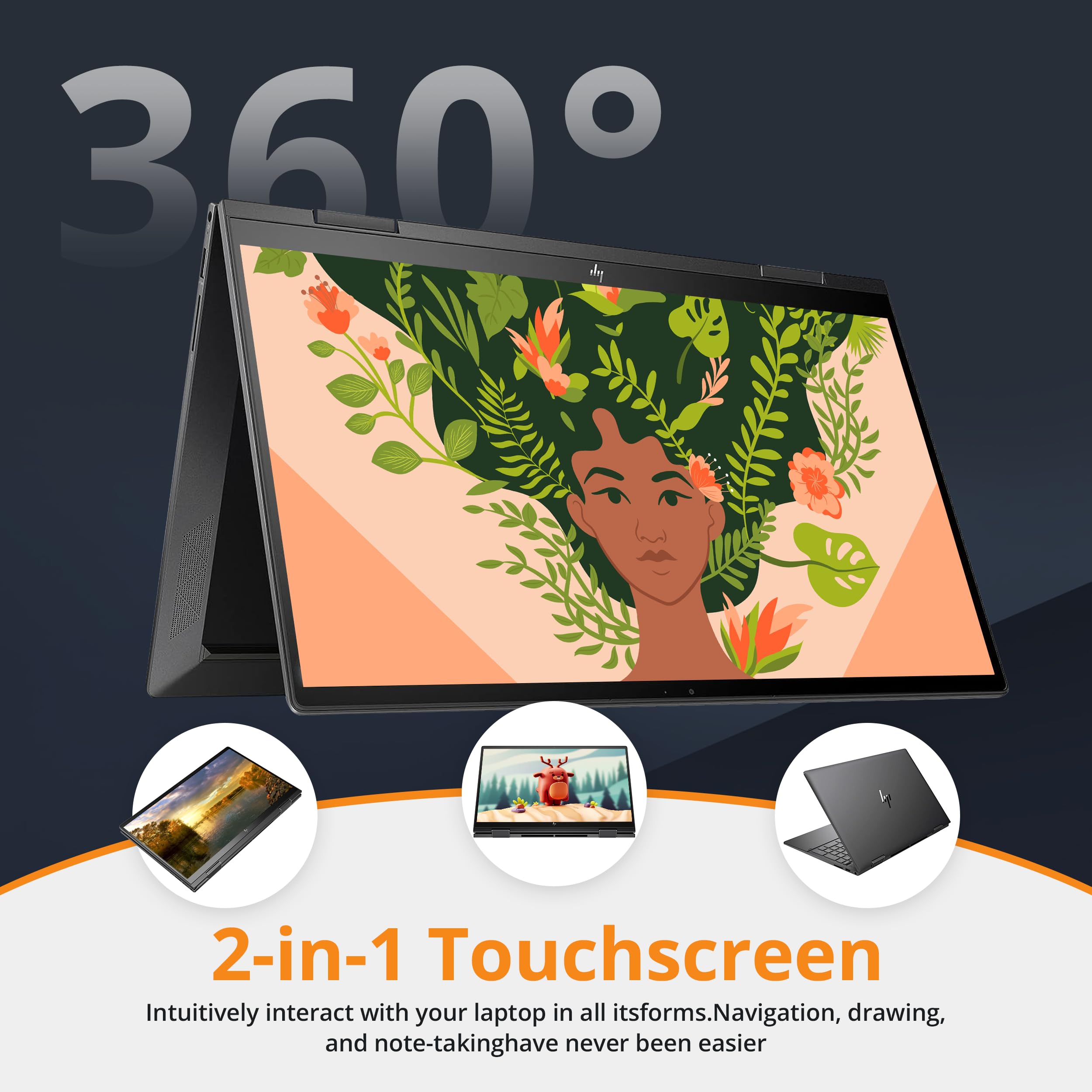 Amazon.com: HP Envy x360 2-in-1 Laptop, 15.6