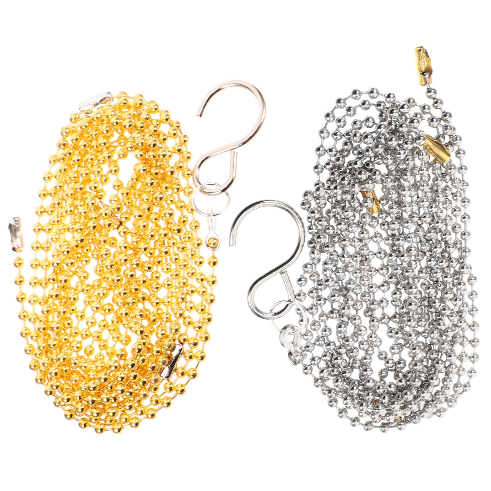 BESTonZON 2pcs Volleyball Net Measurement Chain Volley Ball Setting Referee Kit Volleyball Nets Measure Equipment Volleyball Net Chain Supplies Measure Chains Locator Outdoor Stainless Steel