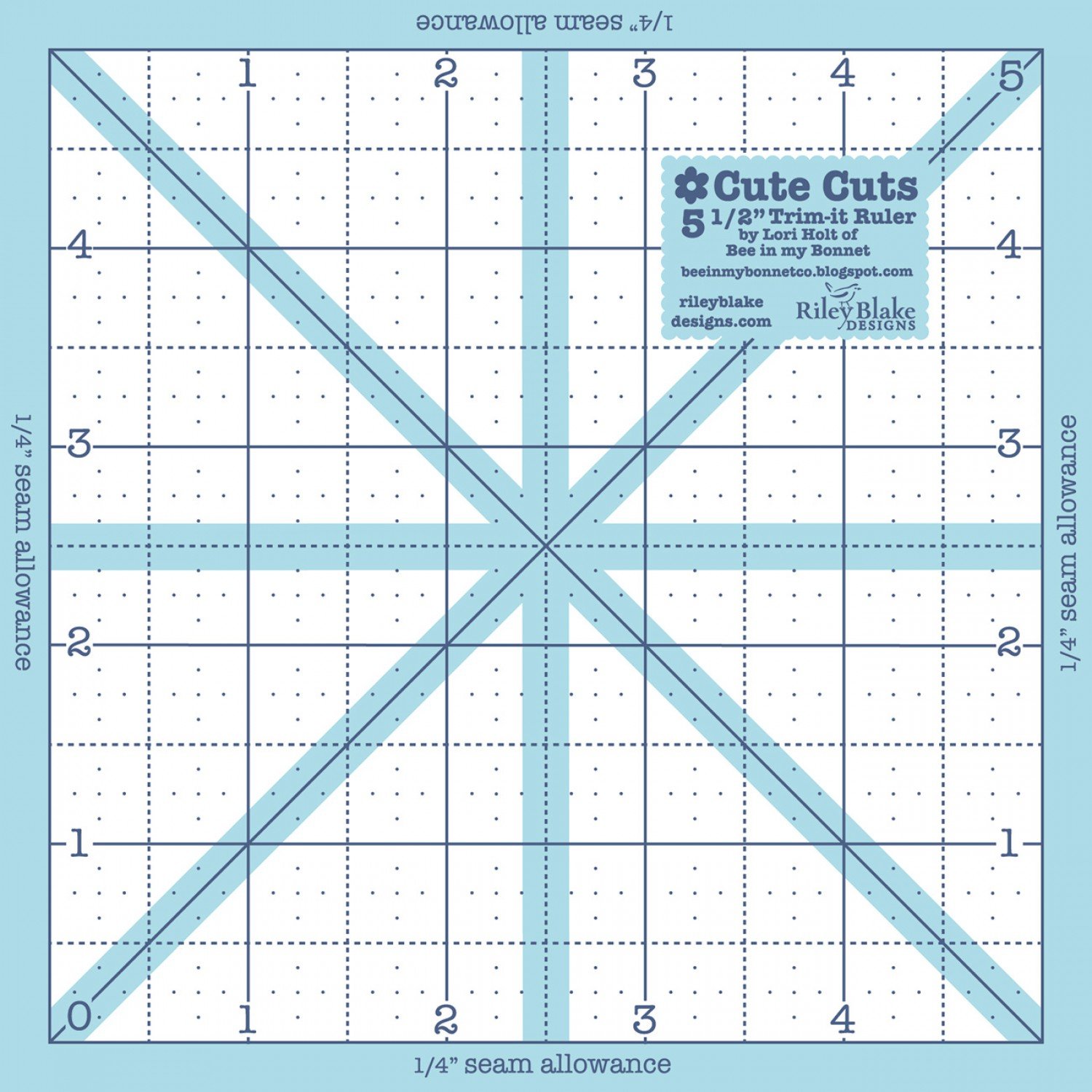 Riley Blake Cute Cuts Ruler 8.5"X24.5"-