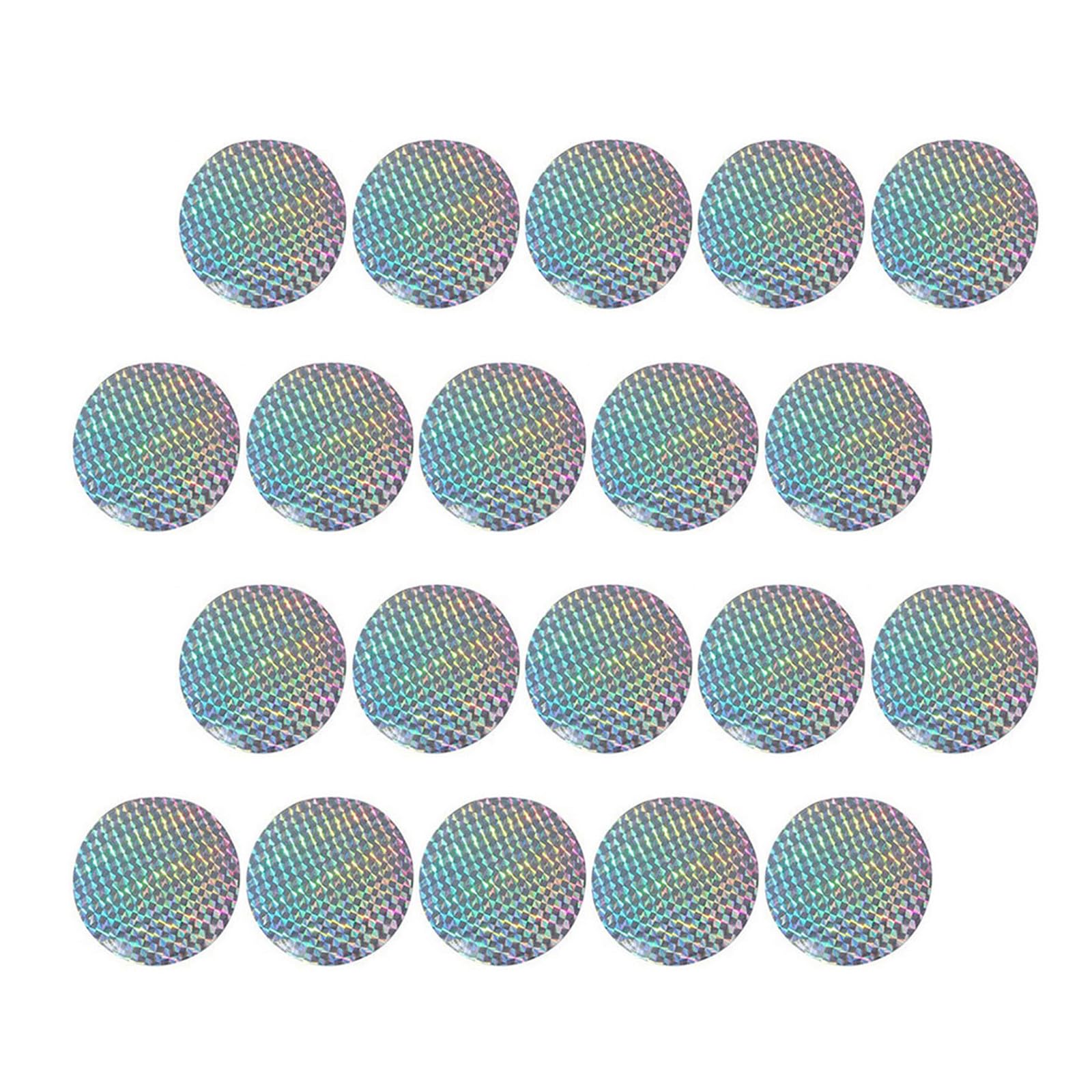 Lurrose 60pcs Reflective Stickers for Garden Window Indoor Use, Silver Flashing Decals, Self-Adhesive for Patio and Lawn