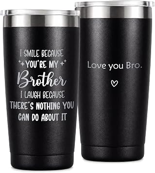 Best Brother Gift from Sister Birthday Gifts for Brothers Father Day Gifts for Brother 20oz Tumbler