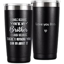 Best Brother Gift from Sister Birthday Gifts for Brothers Father Day Gifts for Brother 20oz Tumbler