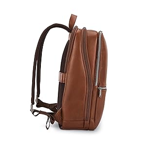 Amazon.com | Samsonite Classic Leather Slim Backpack, Cognac Amazon.com | Samsonite Classic Leather Slim Backpack, Cognac