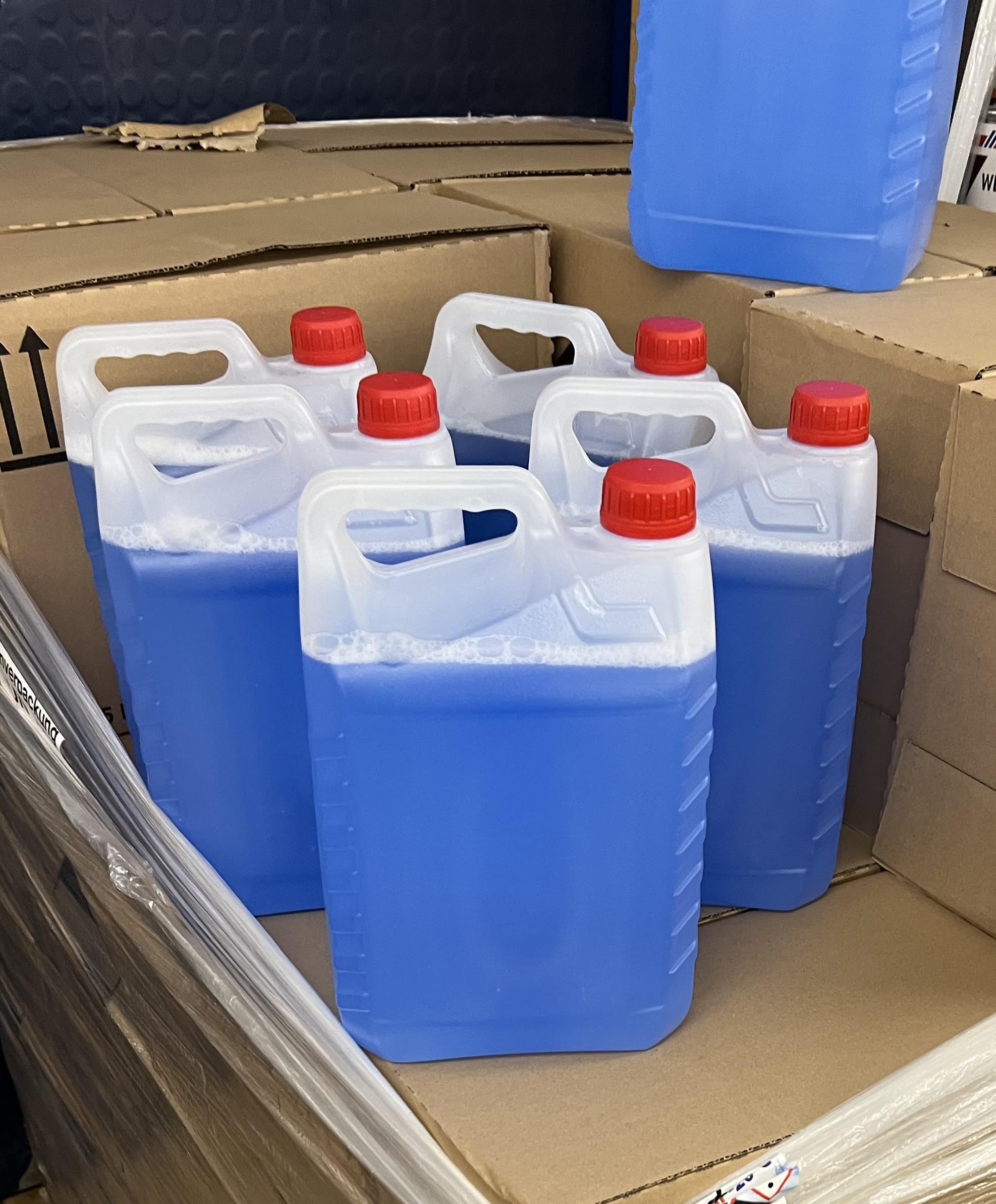 4x 5L Kanister Scheibenfrostschutz -20°C Frostschutzmittel für Auto, Frostschutz mit Citrusduft, Ideal für Scheibenwaschanlage im Winter, 20 Liter