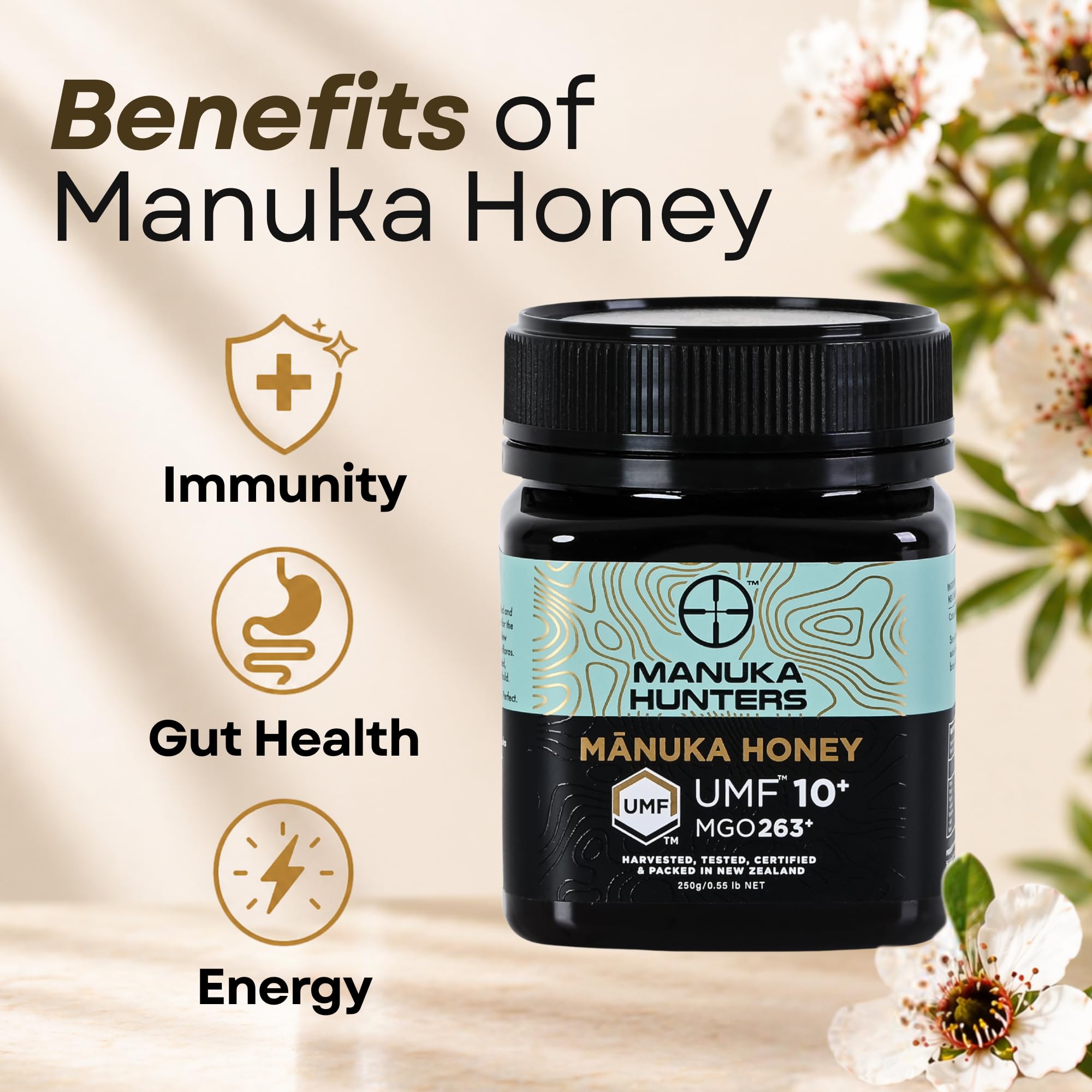 Manuka Hunters Miód Manuka 10+ UMF
