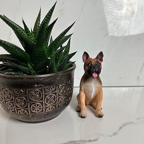 Miniatura 14 de Estatua de estatua de perro sentado Labrador Retriever Pastor alemán Golden Retriever Bulldog francés Rottweiler