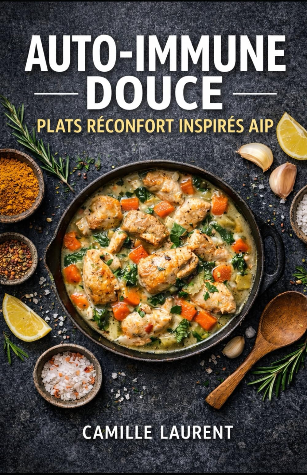 Auto-Immune Douce — Plats Réconfort Inspirés AIP : 60 recettes anti-inflammatoires sans gluten, sans produits laitiers, faciles au quotidien: Mijotés ... plats au four dorés, poêlées rapides.