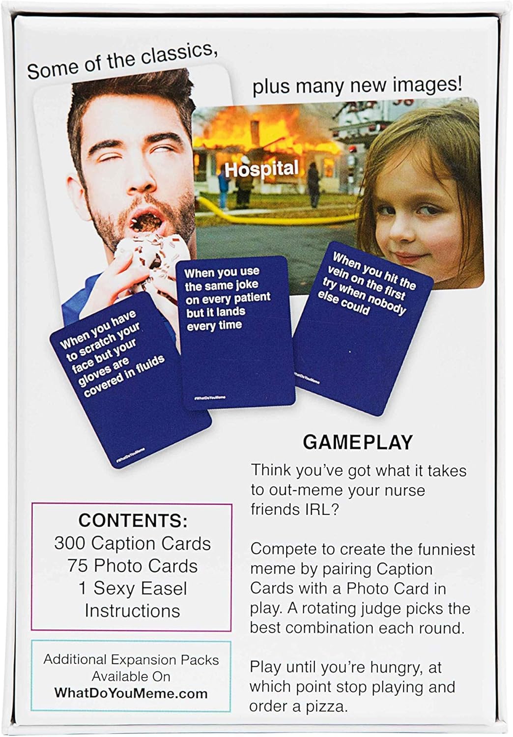 WHAT DO YOU MEME? Nurses Edition - The Hilarious Party Game for Meme Lovers