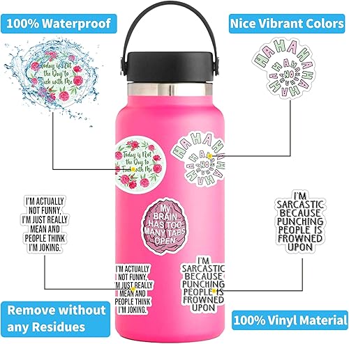 Miniatura 3 de 60 calcomanías de sarcasmo, calcomanías sarcásticas con citas sarcásticas, calcomanías de vinilo divertidas y graciosas para laptop, botellas de