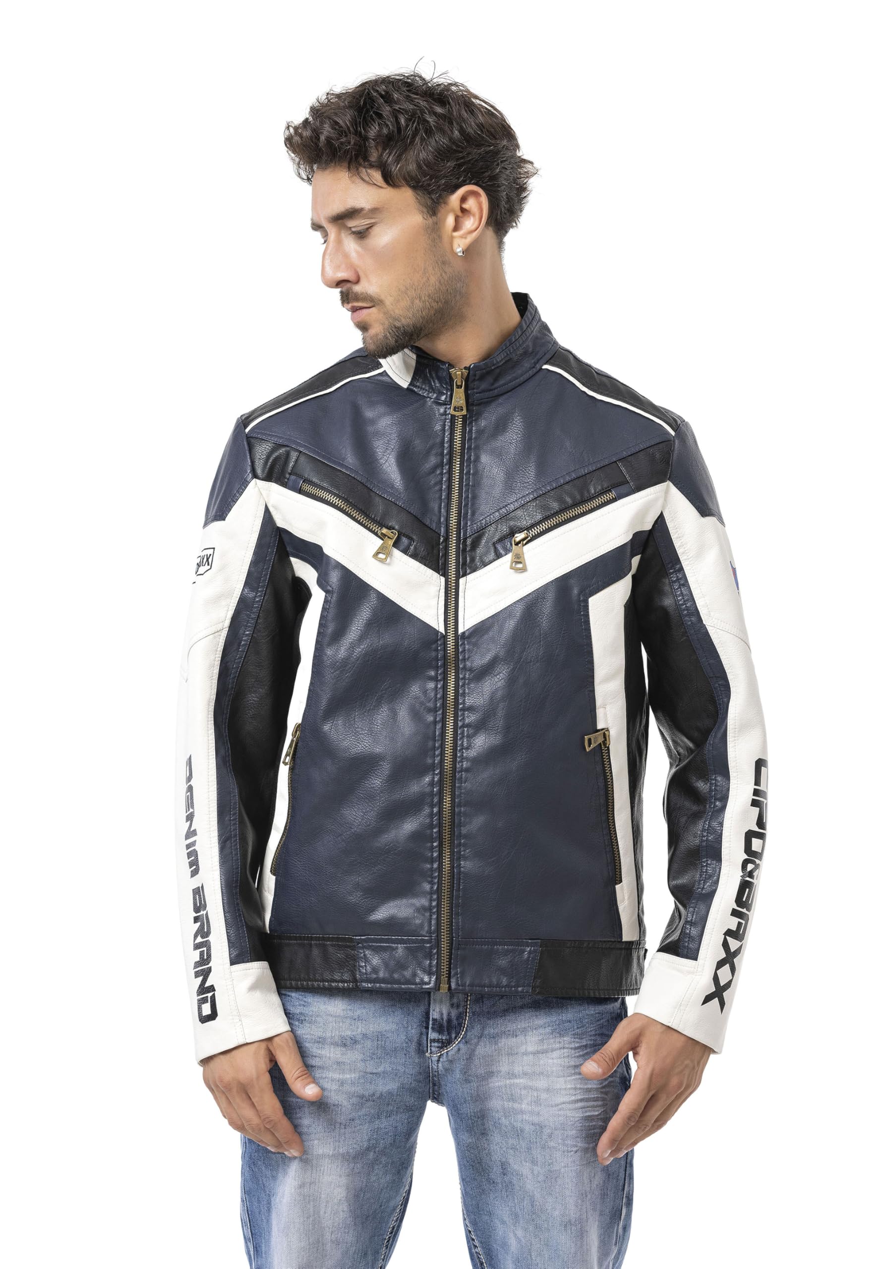 Cipo & Baxx Giacca invernale da uomo New Series – Elegante giacca invernale dal design moderno con calda fodera interna, cappuccio rimovibile e dettagli funzionali per le giornate fredde