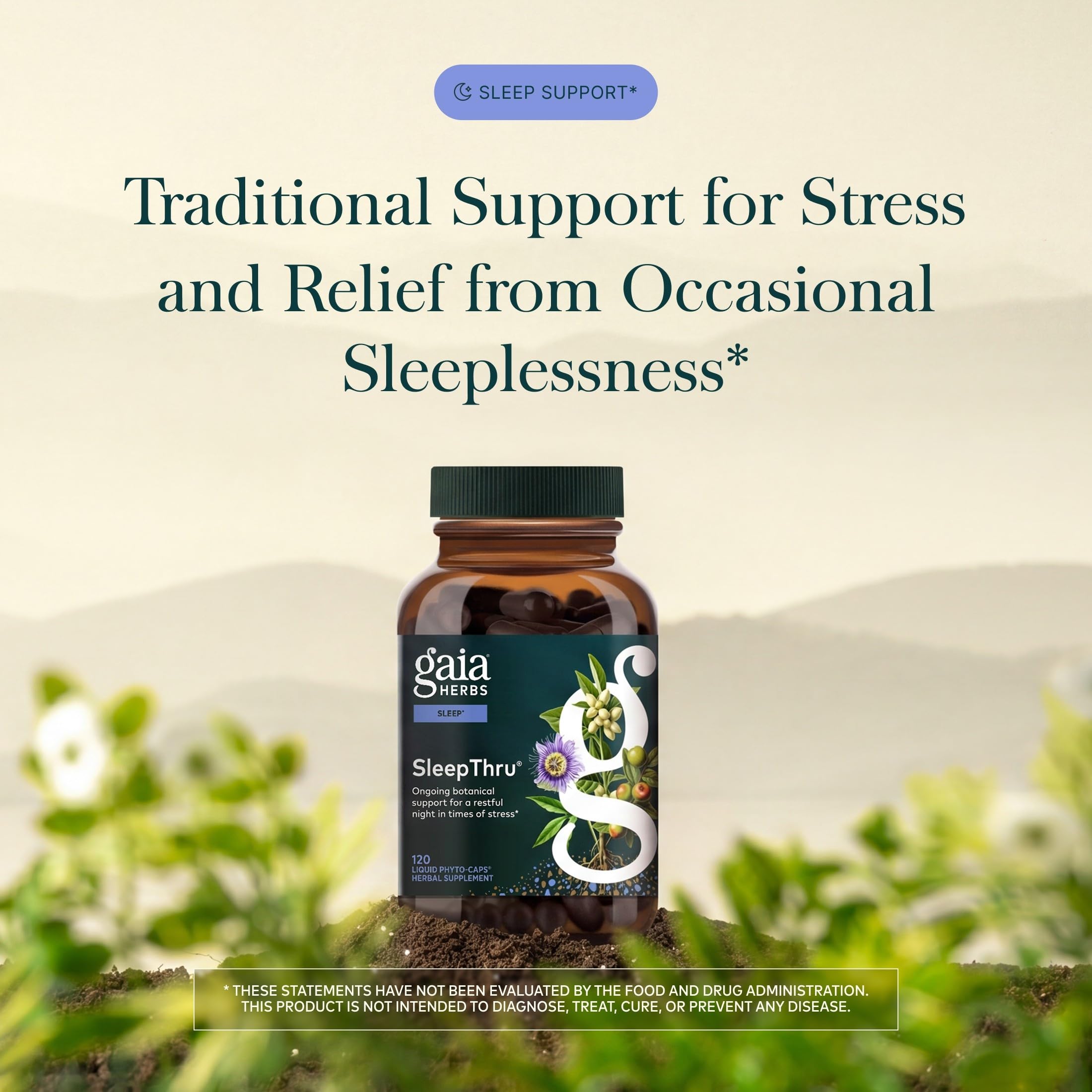 Gaia Herbs SleepThru, 120 Vegan Capsules, 60 Servings — Amazon image 3