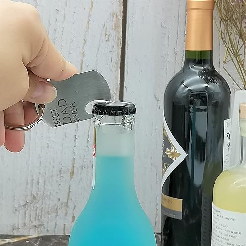 Miniatura 2 de Keychain BEST DAD EVER Gift Bottle Opener cute keyring Stainless Multitool as Cool Bottle Opener Car Keyring for Men