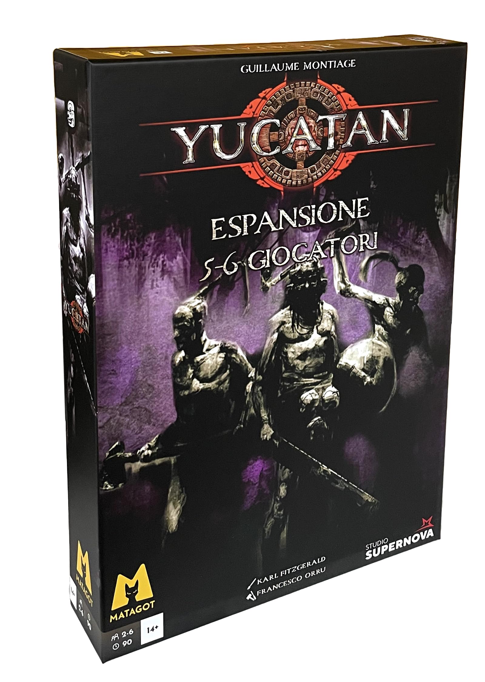 Studio Supernova - Yucatan: Expansion 5-6 players - Resource management game and violent clashes, 5-6 players, 14+, Italian edition