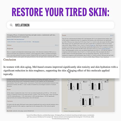 Miniatura 3 de MAXCLINIC Time Return - Crema facial de melatonina 09 onzas 7 complejos de ácido hialurónico nutrición solución para el cuidado de las arrugas suero
