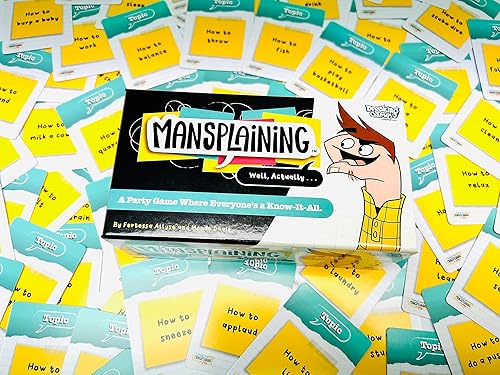 Miniatura 3 de Juego de cartas Mansplaining - Juego de estrategia de palabras de ritmo rápido para más de 2 jugadores, desafío de 30 minutos para adolescentes y