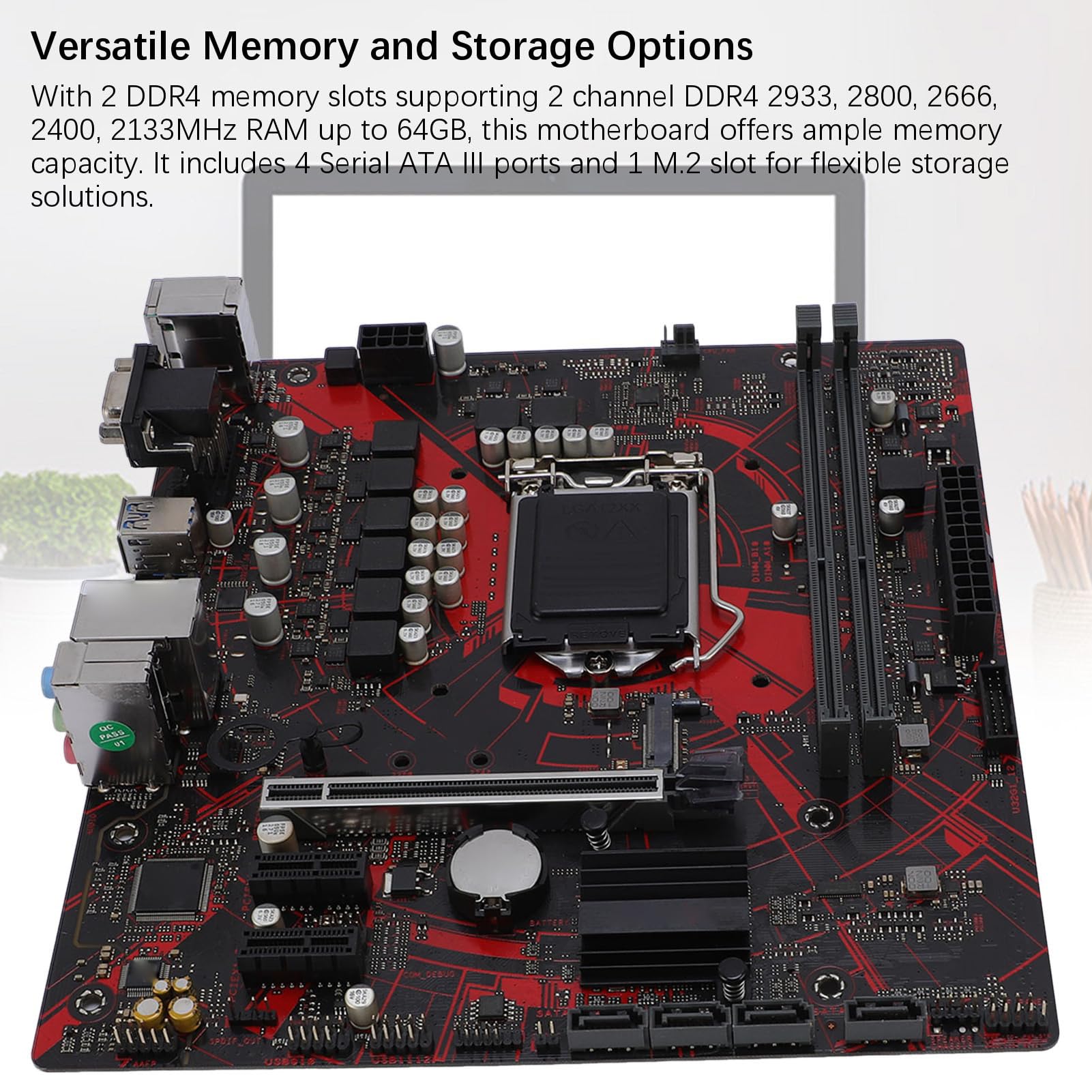 EX B460M V5 Płyta Główna, 2 -kanałowy DDR4 DIMM, PCIE X16, Cztery Seryjne ATA 3.0, HDMI/VGA, USB 3.2 2.0, dla 10. Generacji Procesorów Procesorowych 14nm